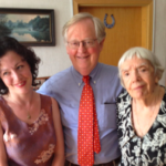 BBG Governor Victor Ashe (former) with Russian human rights activist Lyudmila Alexeeva and Radio Liberty reporter Kristina Gorelik, Moscow, June 2013