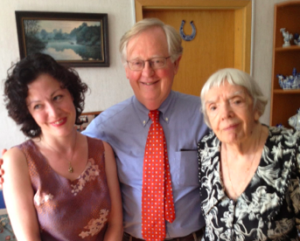 BBG Governor Victor Ashe ( now former) with Russian human rights activist Lyudmila Alexeeva and Radio Liberty human rights reporter Kristina Gorelik, Moscow, June 2013. Thanks to Ashe's intervention, Gorelik and other Radio Liberty reporters were given back their jobs at RFE/RL. Ashe also received the Glasnost Award from a Russian human rights group and was honored by the BBG employee union for his promotion of good labor-management relations