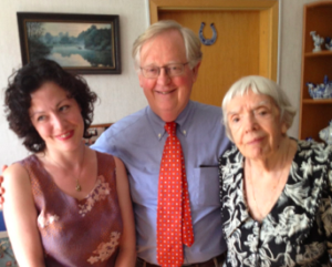 BBG Governor Victor Ashe with Russian human rights activist Lyudmila Alexeeva and Radio Liberty reporter Kristina Gorelik, Moscow, June 2013