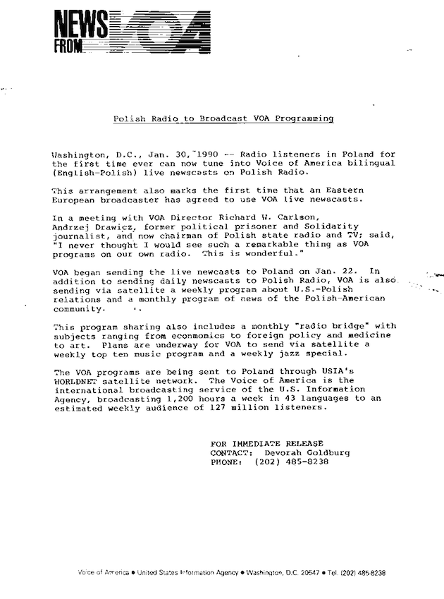 A 1990 VOA press release claims a weekly audience of 127 million.