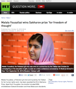 Russia Today Malala