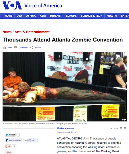 VOA Zombie Convention Report