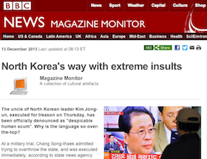 BBC Report on Korean Insults