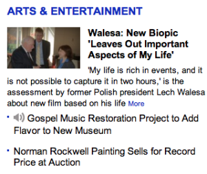 VOA Walesa Arts and Entertainment