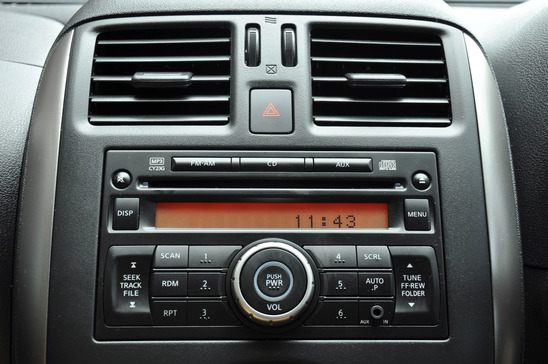 Car Radio Panel showing both FM and AM (medium wave) bands.