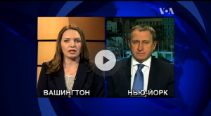 VOA Ukrainian Service’s Myroslava Gongadze interviews Ukrainian Foreign Minister Andrii Deshchytsia, March 27