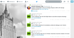 RT on MFA-Russia Twitter