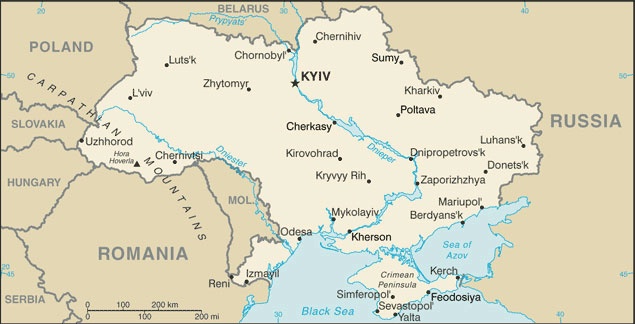A map of Ukraine on the U.S. State Department website shows Crimea as part of Ukraine.