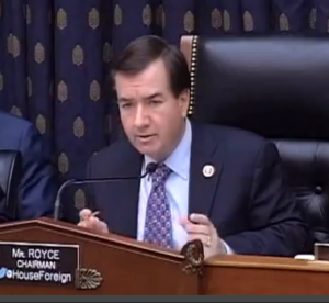 Rep. Ed Royce (R-CA), House Foreign Affairs Committee Chairman