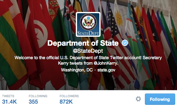 US State Department Twitter 4-16-14