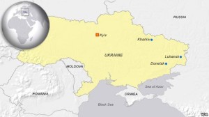 Voice of America map posted in April 2014 shows Crimea as no longer part of Ukraine, even though the U.S. Government, which funds VOA, does not recognize Crimea as being part of Russia or as a separate territory. The map was removed after protests from VOA Ukrainian Service and outside experts.