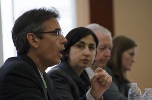 Bruce Sherman, Director, Office of Strategy and Development, BBG; Neli Esipova, Director of Research, Global Migration and Regional Director, Gallup; Scott Michael, Research Analyst, International Broadcasting Bureau;Sarah Glacel, Senior Audience Research Specialist, Radio Free Europe/Radio Liberty