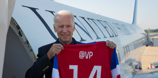 Vice President Joe Biden Rooting for US World Cup Team  Playing in  Brazil. Voice of America English News had no reports about Biden's  presence at the USA v Ghana match, his visit with the U.S. team or his current trip to Latin America.