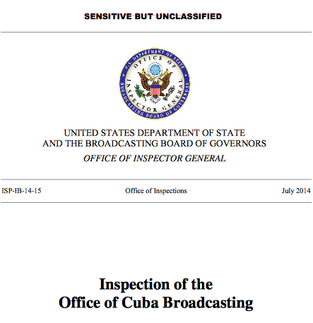 OIG Inspection of the Office of Cuba Broadcasting, July 2014