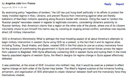 Comment on VOA Ukraine Report Screen Shot 2014-08-28 at 8.23PM EDT