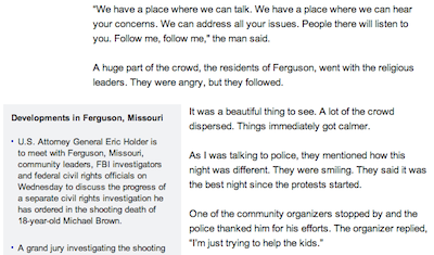 First Voice of America Report from Ferguson 8-20-14