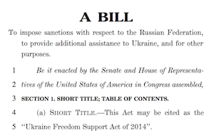 Ukraine Freedom Support Act of 2014