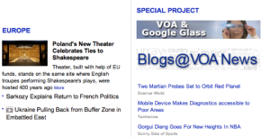 VOA Homepage Screen Shot Monday 2014-09-22 at 2.26 PM  EDT