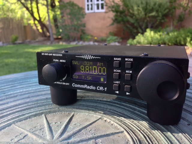 Listening to my CommRadio CR-1 while on vacation in Taos, New Mexico