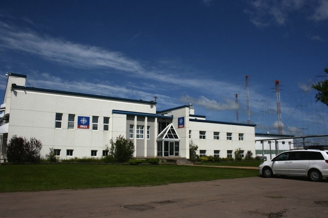 The transmitter building of Radio Canada International, Sackville, NB.