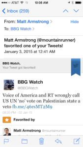 BBG's Matt Armstrong favorites one of BBG Watch's Tweets on management and news reporting failures at the Voice of America.