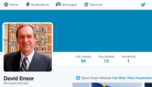 Twitter page of VOA Director David Ensor