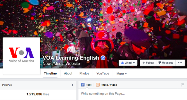 VOA Learning English Facebook Screen Shot 2015-01-03 at 6.47PM ET