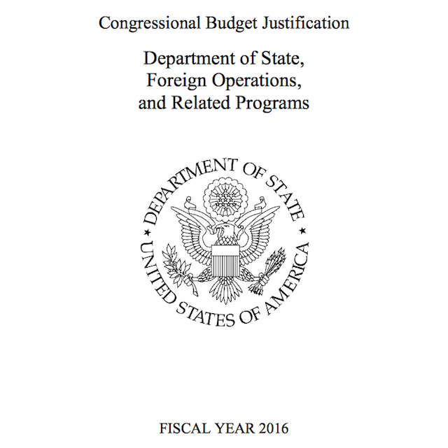 FY2016 State Budget Justification