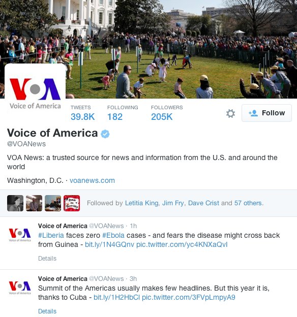 VOA News Twitter Screen Shot 2015-04-07 at 9.56 PM ET
