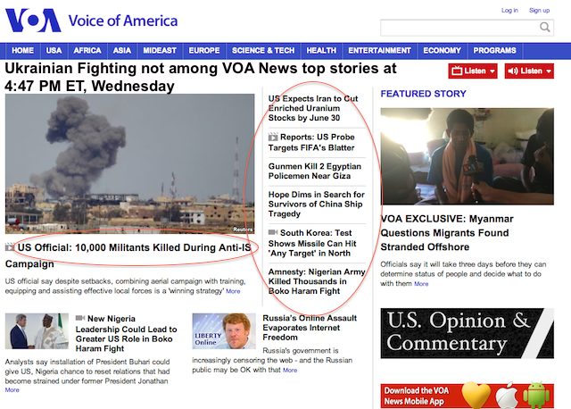 VOA Homepage Screen Shot 2015-06-03 at 4 47 PM ET