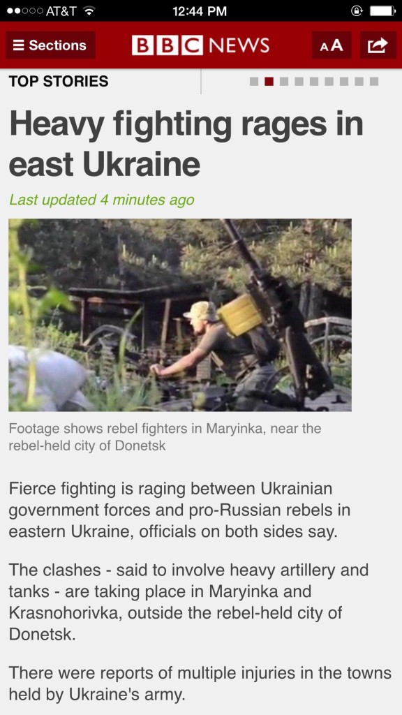 BBC Ukrainian News Item