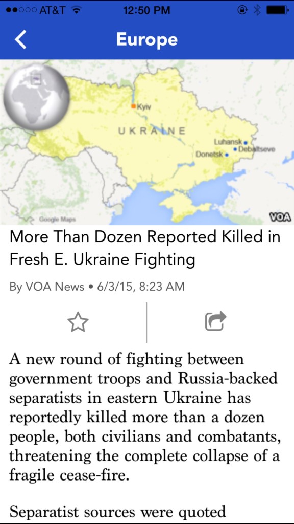 VOA Ukrainian News Item