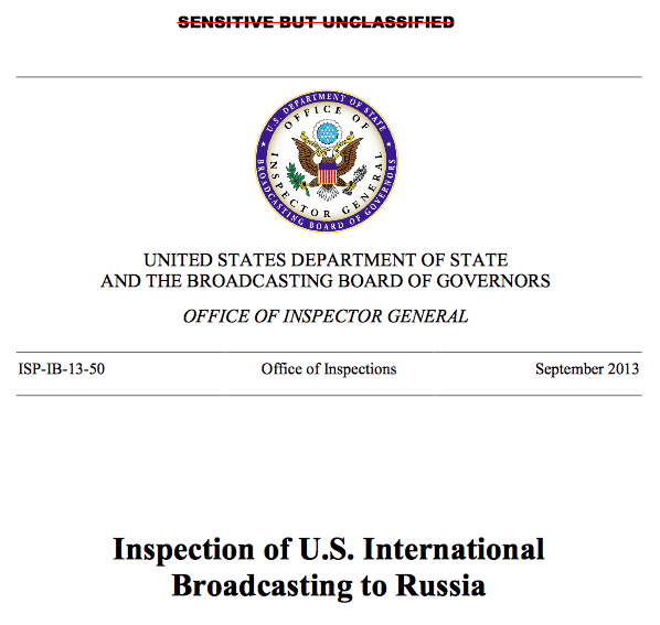 OIG Inspection of U.S. International Broadcasting to Russia
