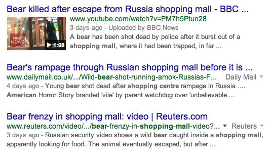 Google Search Russian Bear Screen Shot 2015-10-18 at 12 55 PM ET