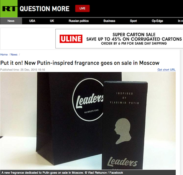Putin Inspired Fragrance RT Screenshot