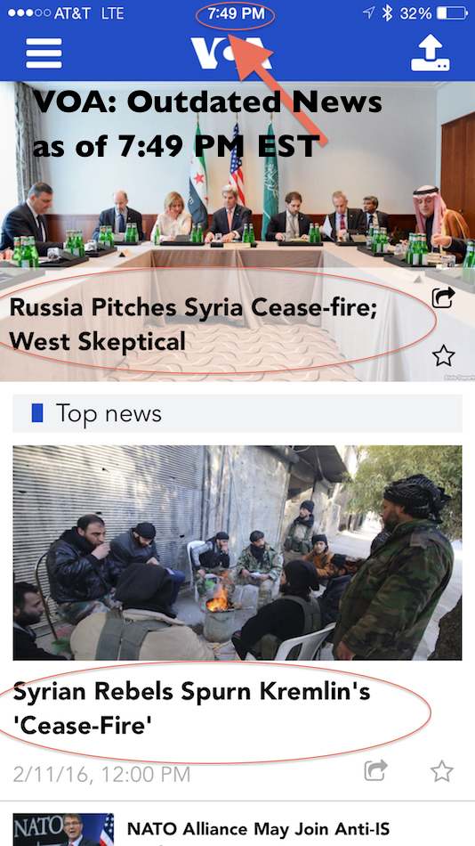 Outdated VOA News on Syria
