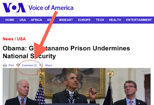VOA Obama Guantanamo Report Screen Shot 2016-02-23