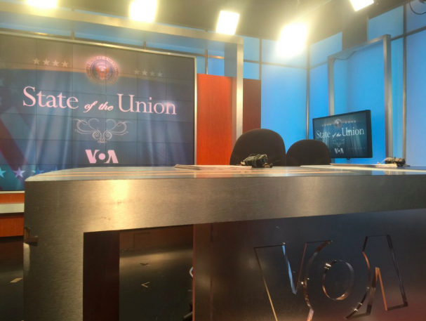 VOA State of the Union Promo Showing Empty Desks