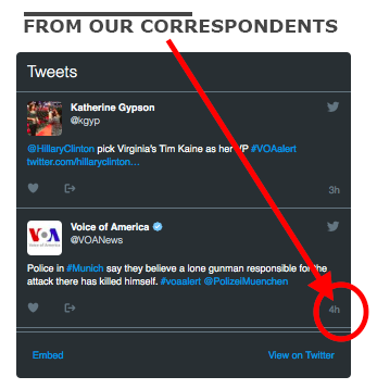 VOA FROM OUR CORRESPONDENTS TWITTER FEED Screen Shot 2016-07-23 at 12:47 AM ET