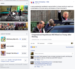 VOA Facebook Page Screen Shot Four 2016-07-08 at 3.13.03 AM