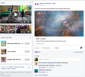 VOA Facebook Page Screen Shot Three 2016-07-08 at 3.12.33 AM