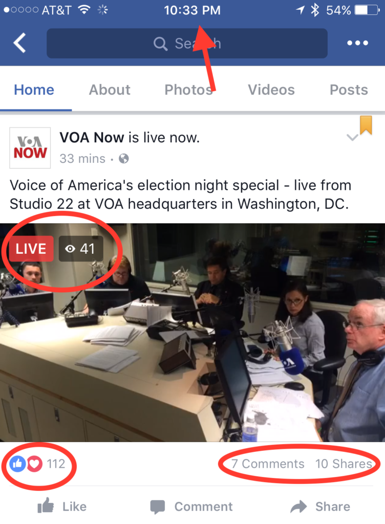 VOA-NOW-LIVE-Facebook-US-Vote-10-33PM-ET