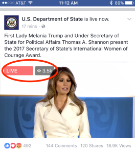 US State Dept. Women of Courage 11AM March 29 2017