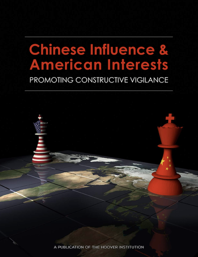 Asia Society and Hoover Institution 2018 study of Chinese Influence & American Interests. VOA meetings with Chinese Embassy to evaluate VOA programs to China discussed on page 94.