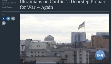 "Ukrainians on Conflicts... ,"VOA Video Report by Ricardo Marquina and Pablo Gonzalez, February 04, 2022.